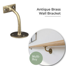 Antique Brass Wall Bracket for Wall Mounted Handrails
