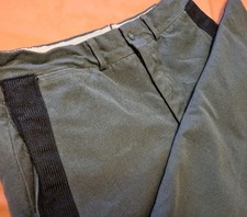 VINTAGE MILITARY WOOL ARMY GREEN DRESS TROUSERS SZ 28 50 S VERY GOOD