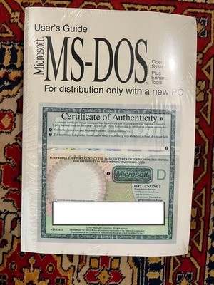Microsoft - MS-Dos V6.22 On 3.5'' Floppy Disks New And Sealed Retro Manual #3