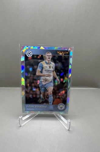 2024-25 Topps Merlin Uefa Club Competitions  Erling Haaland #73 Atomic Refractor