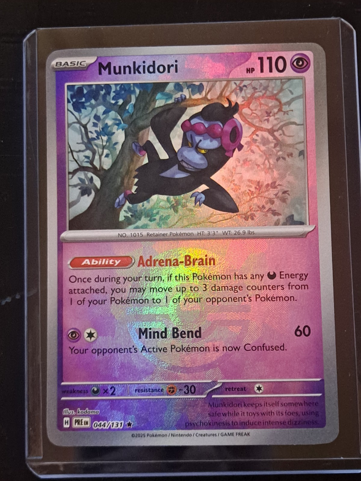 Munkidori - 044/131 - Prismatic Evolutions - Pokeball Holo - NM