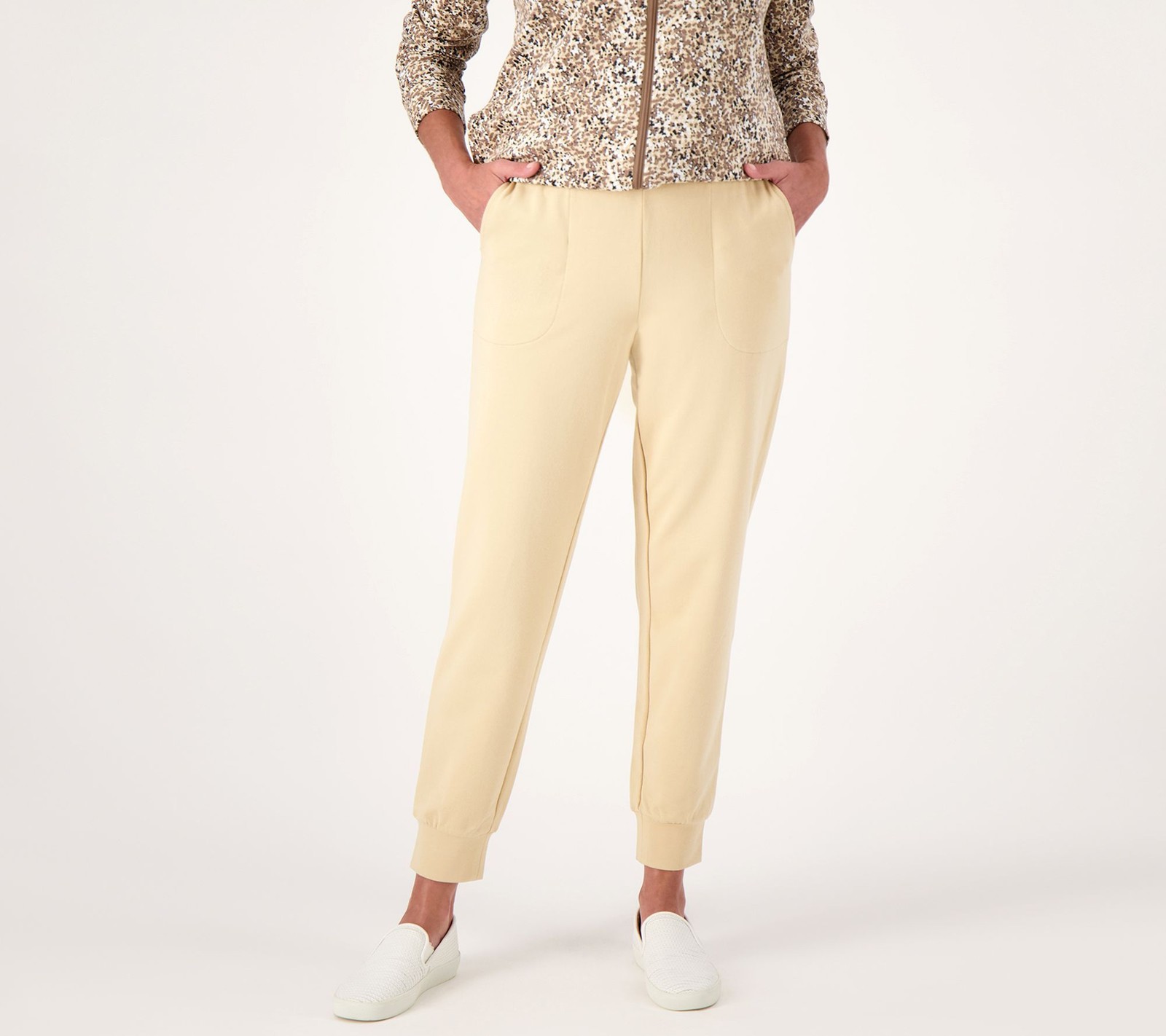 Sport Savvy Women's Pants Sz XL Regular All Day French Terry Pull Gray A560521