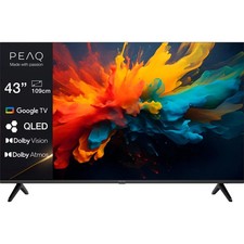 PEAQ PTV 43GQU-5026T 43" Google QLED UHD TV 43 43 Fernseher QLED 4K Schwarz