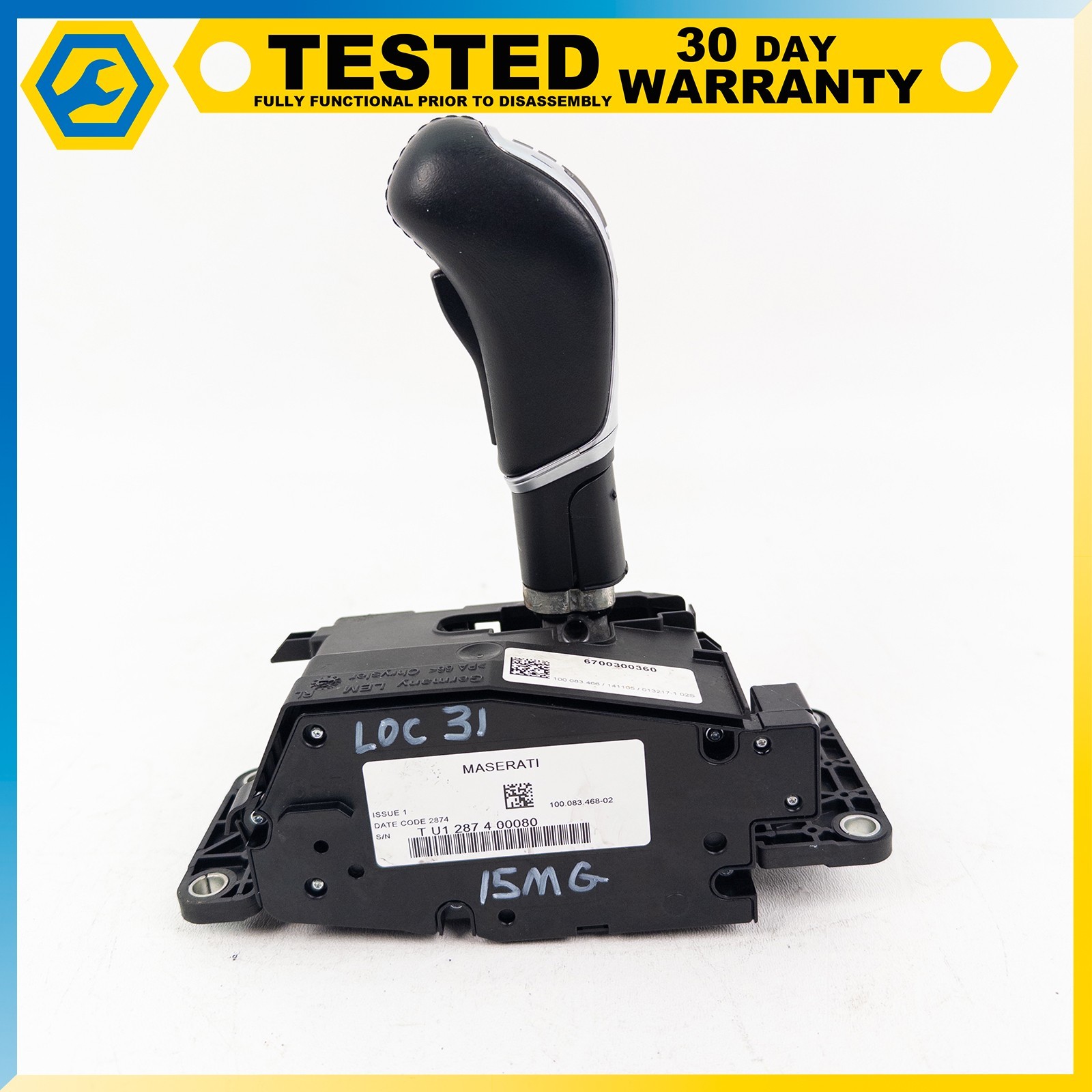 14-24 MASERATI GHIBLI QUATTROPORTE FLOOR SHIFTER GEAR SHIFT SELECTOR BOX OEM