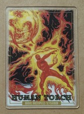 2024 SkyBox Marvel Masterpieces '92 Platinum #31 Plexi Human Torch