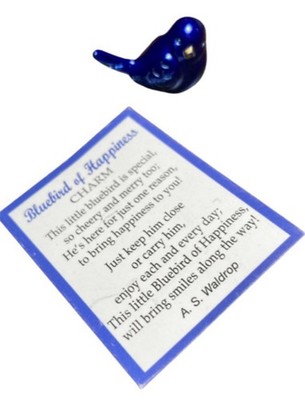 Ganz Bluebird of Happiness Metal Bluebird Charm Bird Figurine