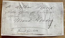 Copertina postale autografo generale italiano Giuseppe Garabaldi