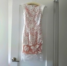 Jovani White Lace Dress  Size 4