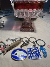 Lot of 5 Ocean  Marine Animal Keychains   Dolphin, Whale, Aquarium Souvenirs