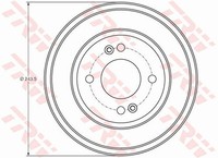 2X Bremstrommel TRW DB4401 FüR Hyundai Getz TB Crdi GLS