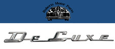 New Old Stock Front Fender Nameplate Emblem For 1941 Desoto Deluxe