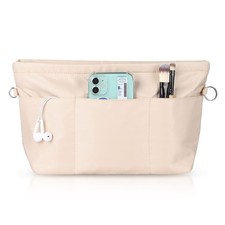 Handbag Organizer Nylon Purse Organizer Insert Bag Tote Shaper Bag In Bagbeige