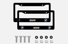 2pc Bmw Black License Frames Car License Plate Frame Holder 2pc Bmw Black License Frames Car License Plate Frame Holder