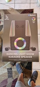 Dancing Light Bluetooth Karaoke Speaker 10.6in x 14.2inc x 7.1inc. (Brand New)