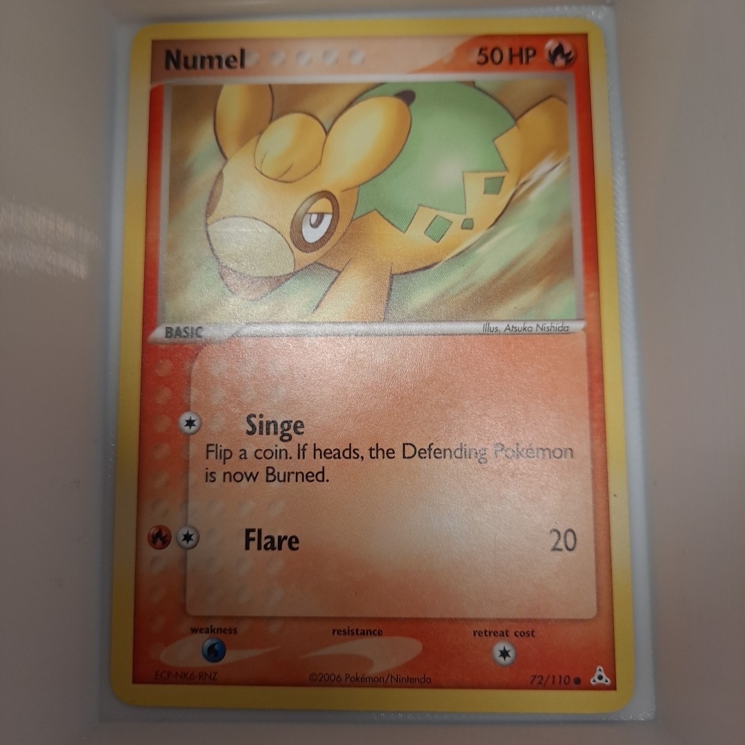 Numel Pokemon Card HP 50 72/110 Regular 2006