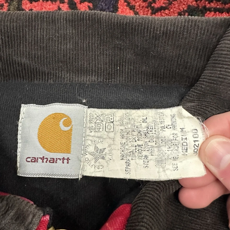 Chaqueta de Lona Vintage Carhartt JQ2100 ROJO Santa Fe Talla M 04/1995 Southwestern Foto 2 de 4