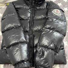 Moncler Everest Black Down Jacket S Nylon Puff Cold Weather Vintage