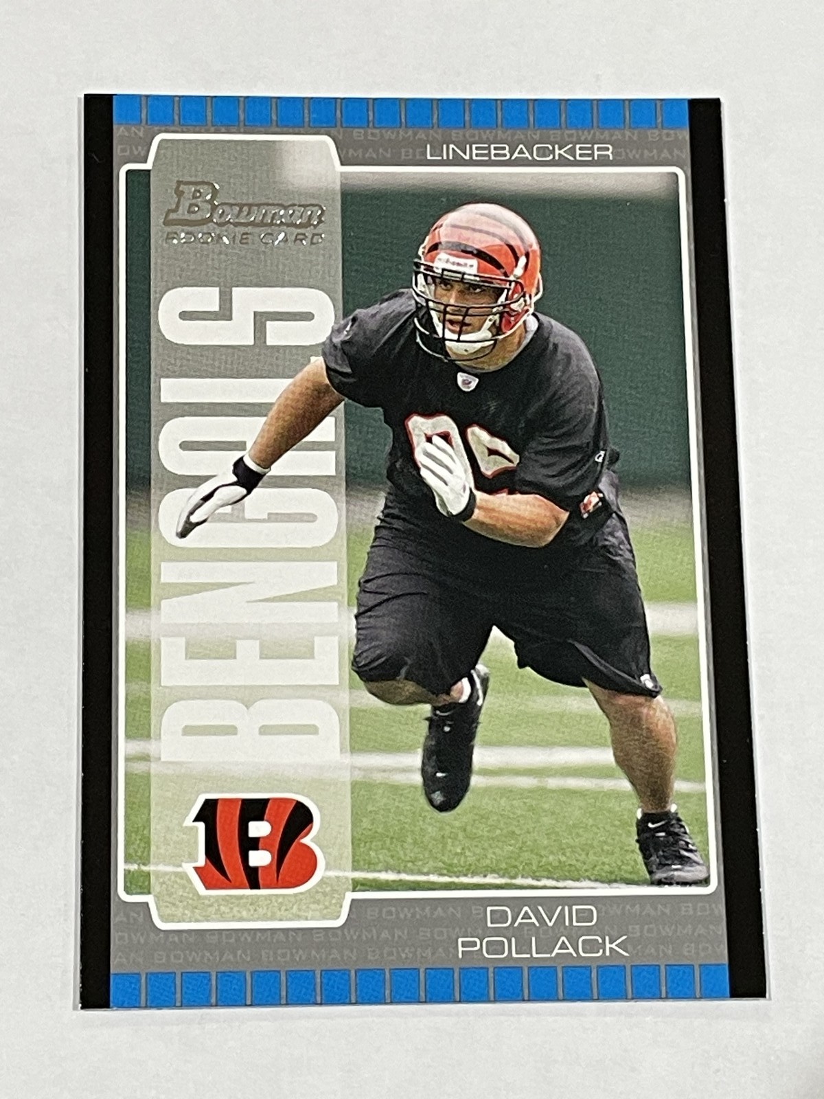 2005 Bowman Football #179 - David Pollack RC - Cincinnati Bengals
