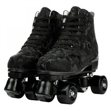 Outdoor Roller Skates Women Adult with Light Up Wheels Black Quad Skating for Me