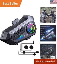 Multi-Functional Motorcycle Helmet Headset with Voice Assistant  Touch Control