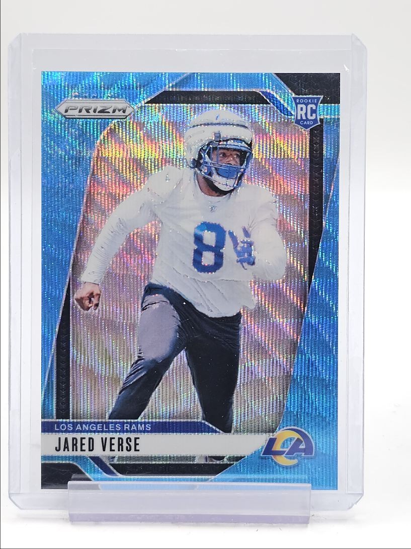 JARED VERSE 2024 PANINI PRIZM ROOKIE BLUE WAVE RAMS #341 RC /230 Q1639