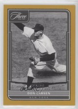 2022 Panini Three and Two Gold 10/25 Don Larsen #3 11fb