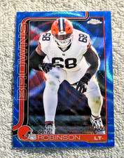 2025 Topps Chrome Cam Robinson Blue Wave Refractor #d/150 SSP Browns