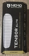 Nemo Tensor ELITE Insulated Ultralight Sleeping Pad. Short/mummy! Brand New!