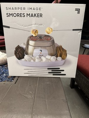 BRAND NEW SHARPER IMAGE Electric Tabletop S'mores Maker for Indoors Serving Tray