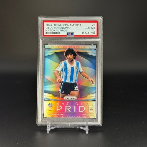 2024 Panini Prizm Conmebol Copa America National Pride #9 Diego Maradona PSA 10