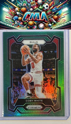 2023-24 Panini Prizm #239 Coby White Prizms Green