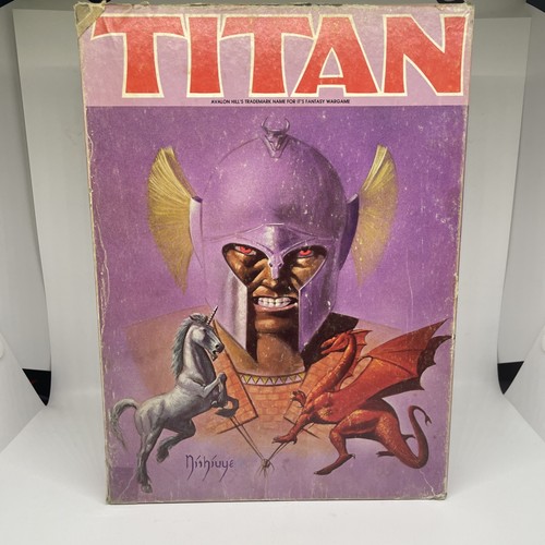 Titan Fantasy War Strategy Bookcase Game by Avalon Hill 1982 Punched