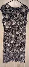 Chaps Black And White floral Dress Sz. XL