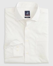 johnnie-O Tradd Performance Button Up Shirt White Size XL