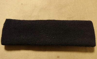 Stirnband schwarz / Schweißband Unisex Myrtle Beach Terry Headband Frottee mb042