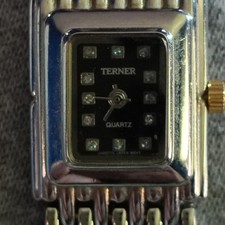 Bijoux Terner Quartz Womens Rectangular Black...