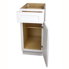 21" White Shaker base cabinet