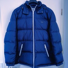 EDC by Esprit Daunenjacke Herren mit Kapuze dunkelblau Größe XXL Winterjacke
