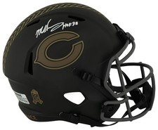 Mike Singletary Signed Bears 2025 SALUTE Riddell F/S Rep Helmet w/HOF - (SS COA)