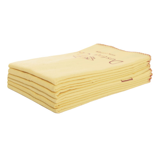 Duvateen Flannel Dusting Cloth, Yellow, 6 Pack
