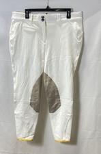 Callidae Damen Reitreithose weiß Knieflicken Made in USA Gr. 34