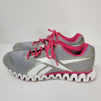 Reebok Womens Premier Zigfly Se J85218 Gray Running Shoes Sneakers Size 9.5
