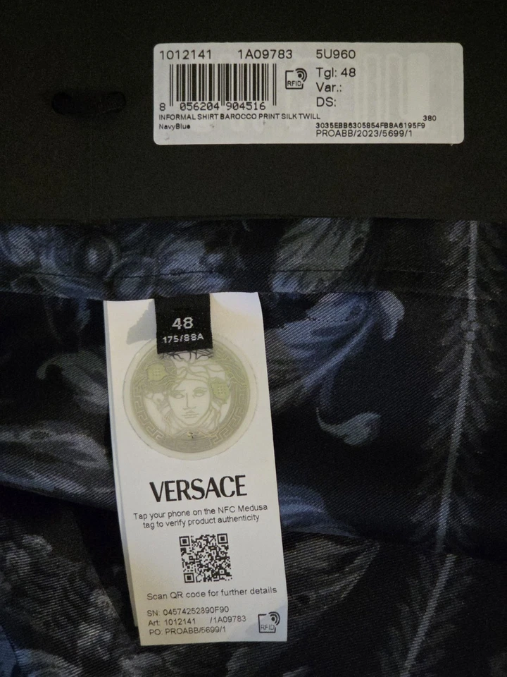 Versace Barocco Silk Shirt - Image 4 of 4