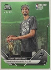 2025-26 Topps Now Chrome Victor Wembanyama 324 Western Finals Mvp Green 99