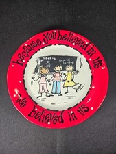 Teacher Appreciation Gift Plate With Message "Because You Believe In Us"