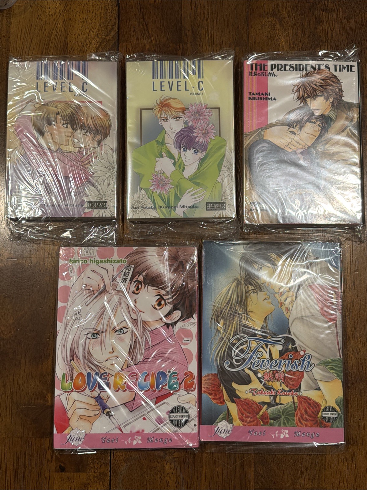 Lote Mixto Yaoi Manga Inglés Nivel-C, Receta de Amor 2, Febril, President’s Time