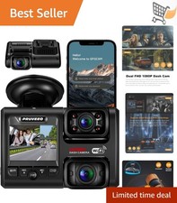Dual Dash Cam 1080P Front Inside Night Vision WiFi Parking 2in LCD