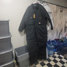 Carhartt X06 BLK Yukon Extreme Duck Quilt Lined Mens 50T Coveralls Arctic