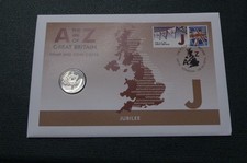 ALPHABET 10P TEN PENCE , J FOR JUBILEE ,STAMP AND COIN COVER , 2019 (Z20)