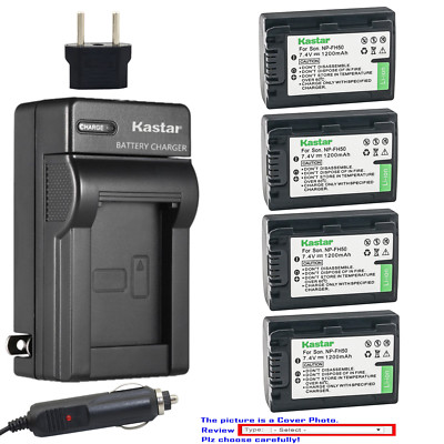 Kastar Battery Travel Charger for Sony NP-FH50 Sony Cyber-shot DSC-HX1 DSC-HX100